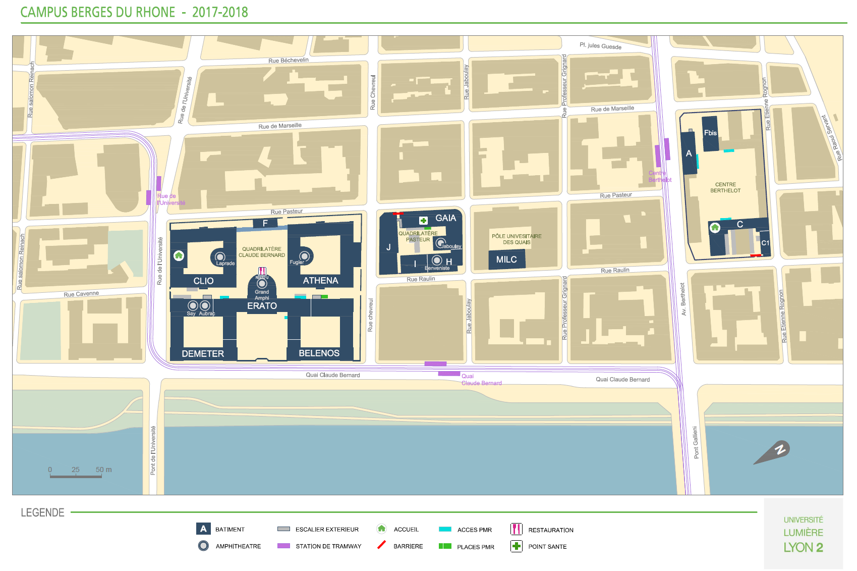 Plan du campus disponible au téléchargement